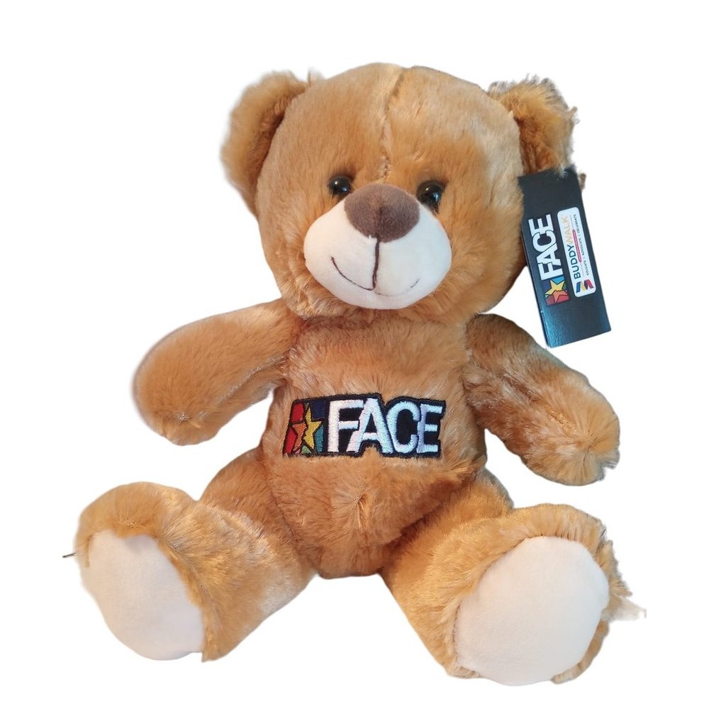 KELLYTOY FACE BUDDYWALK 10" Plush Teddy Bear NWT